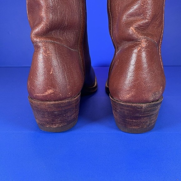 Vintage Kane Gold Label Exclusive‎ 3403 Brown Leather Boots Women’s 6.5 - 7 - Picture 7 of 13